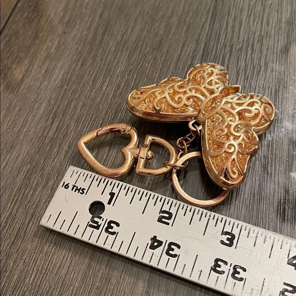 Iron Orchid Studio Rhinestone Butterfly Key Chain Bag Charm Iridescent Gems